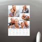 Calendar Magnets example shown on a fridgle. An A4 Magnet, showing the Calendar grid on the lower part and customisable image section on top.