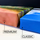 Close-up image of Canvas Print, showing difference in thickness between Classic and Premium Canvas