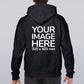 Black Hoodie customised with image on the back
