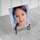 Custom Picture Tiles with kids photo, placed on easel