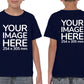 Navy Blue Kid's T-Shirt - customisable with photo on front and back