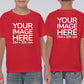 Red Kid's T-Shirt - customisable with photo on front and back