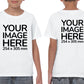 White Kid's T-Shirt - customisable with photo on front and back