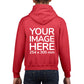 Red Kids Hoodies - with image area on back