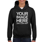 Black Child Hoodies - customisable with image area on front