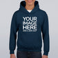 Dark Blue Children Hoodies - customisable with image area on front
