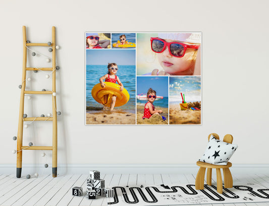 Custom Poster Prints hanging on Wall of Kid's room