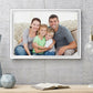 Framed Canvas Prints - white Frame - personalised with family photo