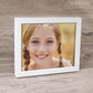 Framed Prints with portrait picture of kid in thick white frame