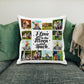 Personalised Cushion Cover with collage of photos and motivational text