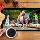 Large Bar Mat personalised with family picture and family motto